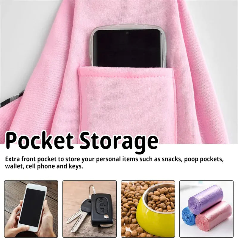 Pet Sling Carrier Bag - Adjustable Shoulder Tote for Small Dogs & Cats