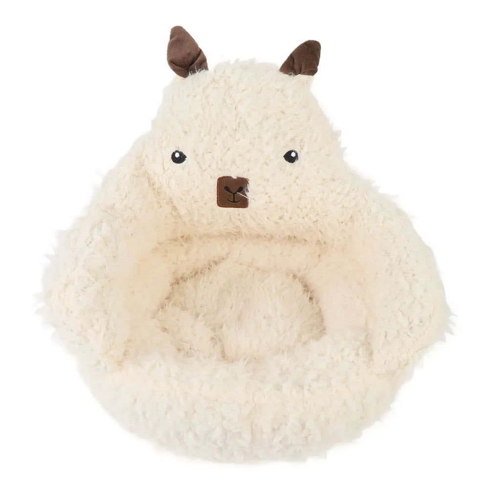 Pet Sofa Bed - Winter Warm Plush Cat Dog Bed with Removable Mat