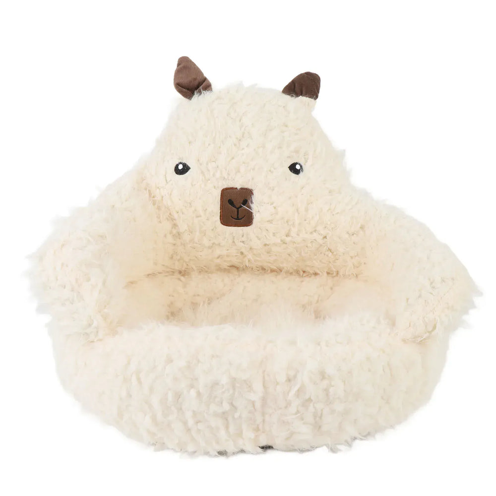 Pet Sofa Bed - Winter Warm Plush Cat Dog Bed with Removable Mat