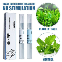 Pet Teeth Cleaning Pen for Dogs & Cats - 2-Pack Dental Care Kit, Tartar Remover & Tooth Whitening Stick, Easy Oral Hygiene Solution for Fresh Breath