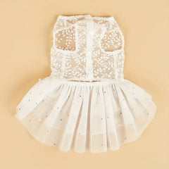 Pet Wedding Dress & Suit – Mesh Summer Outfit for Dog & Cat Wedding Party