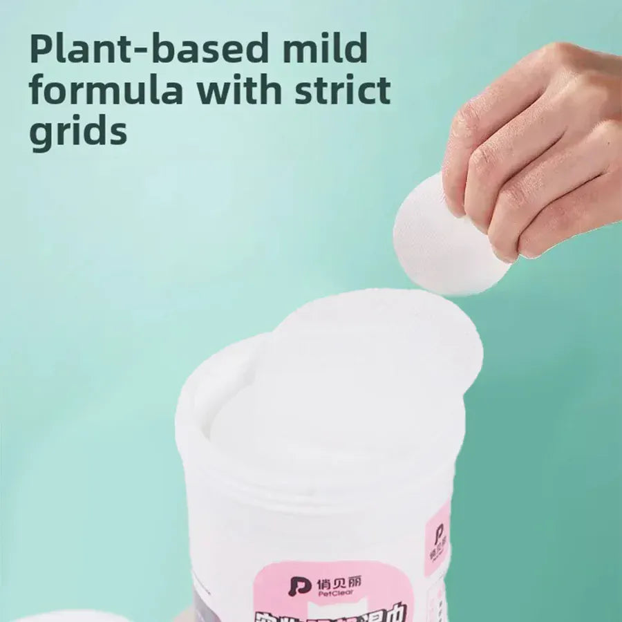 PetClear 200pcs Pet Eye Wipes | Tear Stain Remover for Dogs & Cats | Gentle Daily Eye Care & Cleaning Wet Wipes