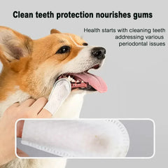 PetPet Teeth Cleaning Finger Wipes – No-Rinse Dental Care for Dogs & Cats | Reduces Plaque & Freshens Breath Teeth Cleaning Dental Finger Wipes for Dogs & Cats, Reduces Plaque & Freshens Breath No-Rinse Dog Teeth Care Finger WipE