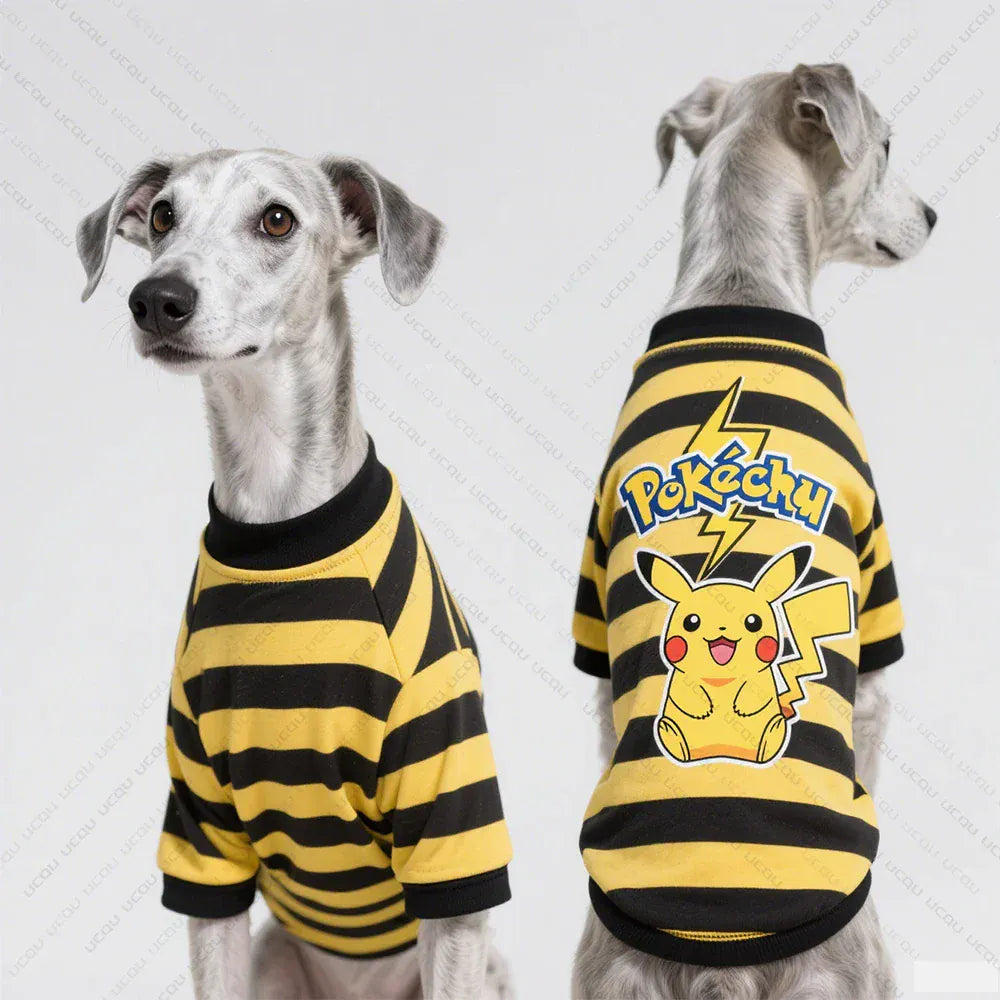 Pikachu Dog Clothing Set – Summer Breathable Pet Vests & T-Shirts | Official IP Licensed Pet Apparel for Small & Medium Dogs