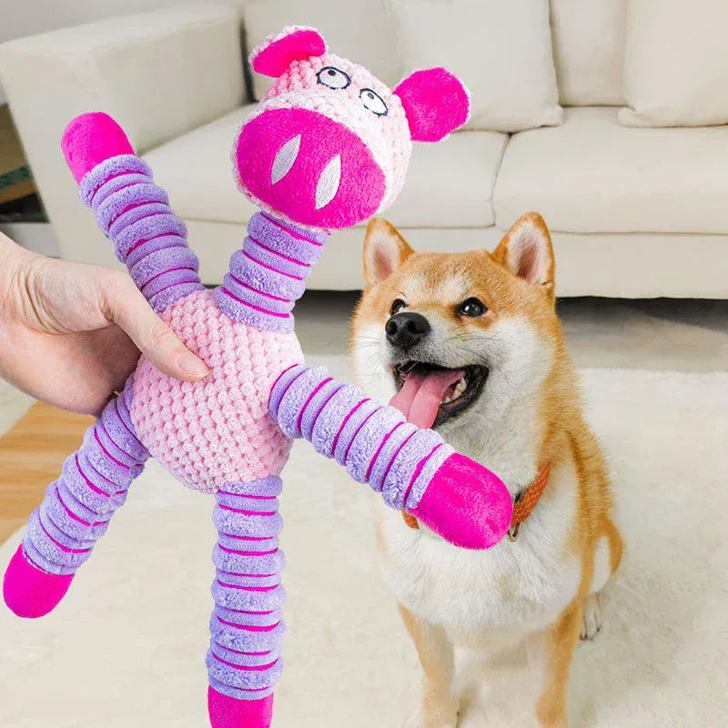 Plush Dog Toy Soft Toy with Squeaker | Interactive Chew Toy for Puppies & Dogs | Fun Pet Toy GWJ05