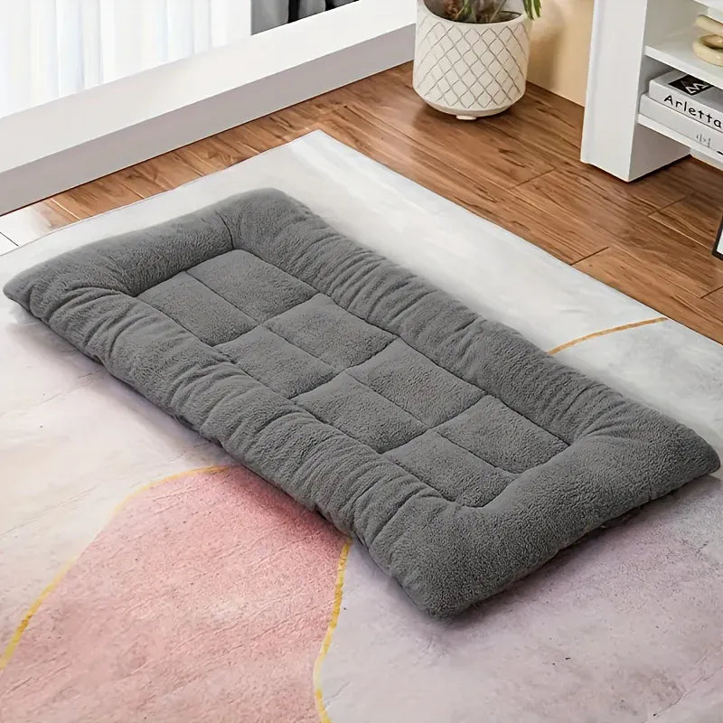 Plush Orthopedic Dog Bed for Large Dogs - Extra Large Sofa Mat with Thickened Sponge, Super Soft Pet Crate Pad, Non-Slip Bottom