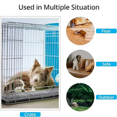 Plush Orthopedic Dog Bed for Large Dogs - Extra Large Sofa Mat with Thickened Sponge, Super Soft Pet Crate Pad, Non-Slip Bottom