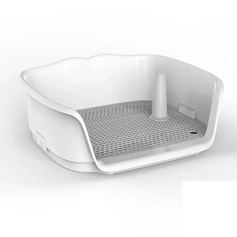 Portable Dog Toilet with Double Layer - Self-Cleaning Puppy Training Pad for Small Dogs & Cats, Anti-Splash Pet Potty Tray