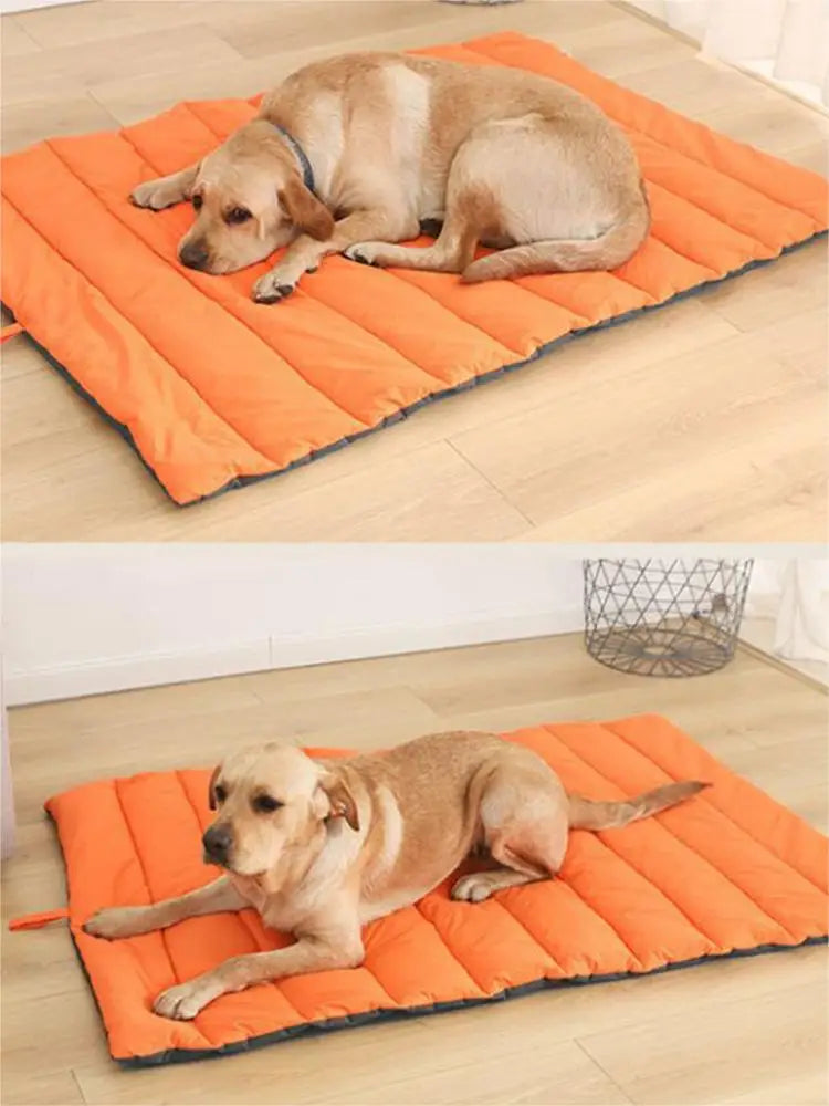 Portable Pet Mat - Waterproof Outdoor Dog Bed for Camping & Travel with Storage Bag, Easy Clean Reversible Mat for Cats & Dogs