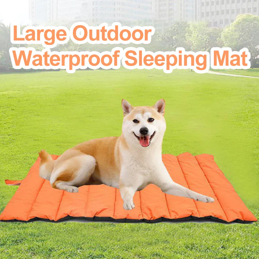 Portable Pet Mat - Waterproof Outdoor Dog Bed for Camping & Travel with Storage Bag, Easy Clean Reversible Mat for Cats & Dogs