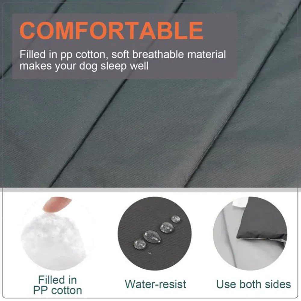 Portable Pet Mat - Waterproof Outdoor Dog Bed for Camping & Travel with Storage Bag, Easy Clean Reversible Mat for Cats & Dogs