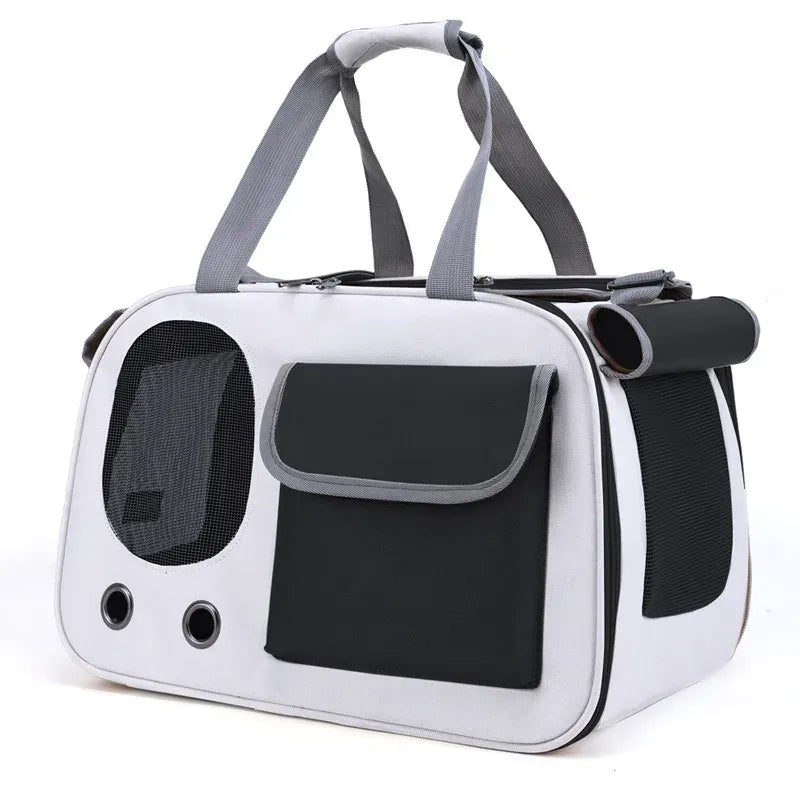Portable Pet Sling Bag - Large Capacity Breathable Cat & Dog Carrier, Summer Outdoor Single Shoulder Cross-Body Bag for Medium Pets