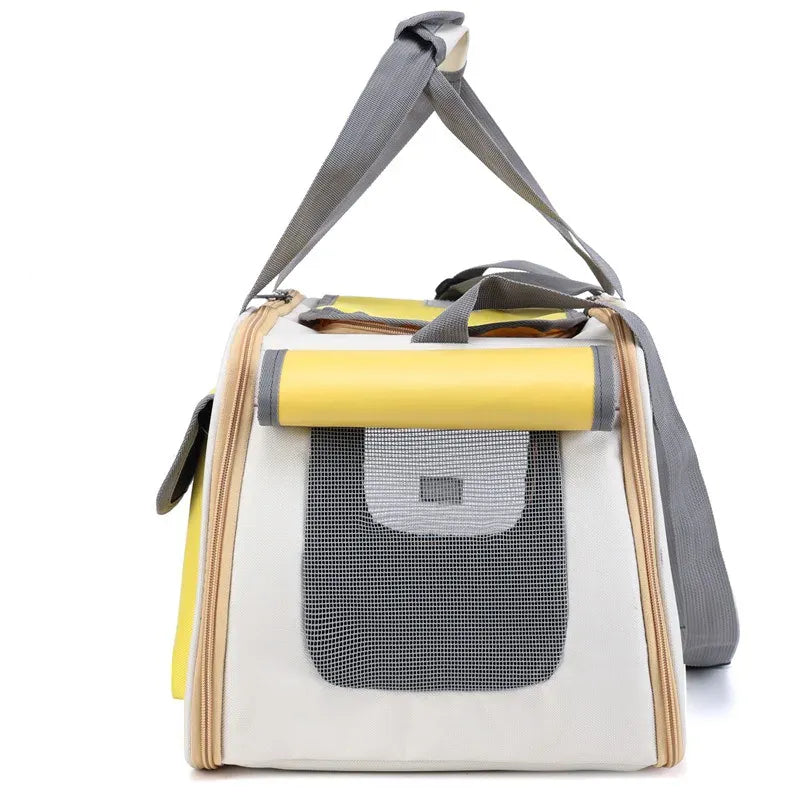 Portable Pet Sling Bag - Large Capacity Breathable Cat & Dog Carrier, Summer Outdoor Single Shoulder Cross-Body Bag for Medium Pets