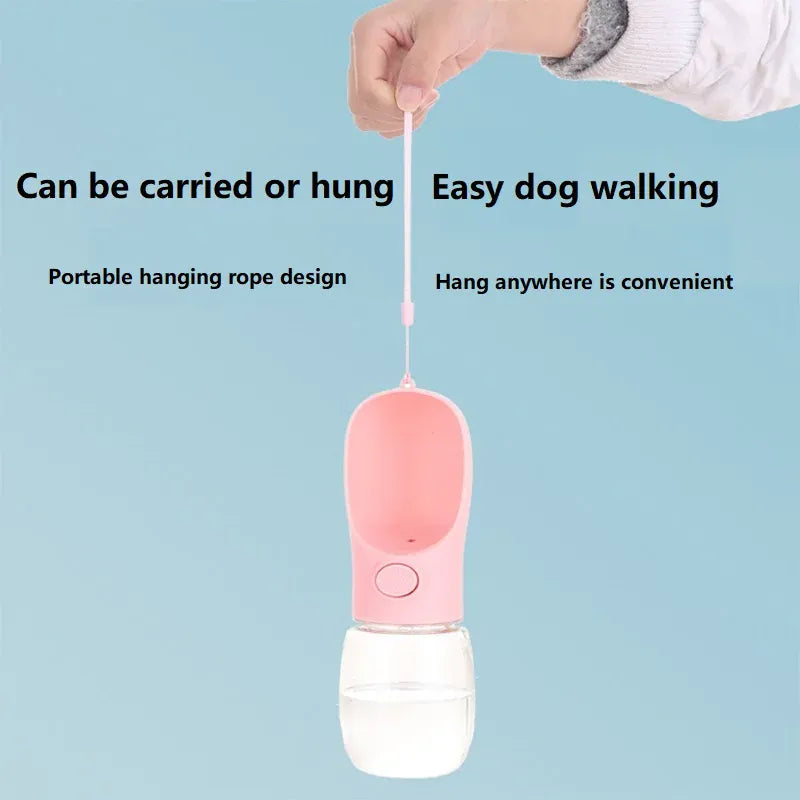 Portable Pet Water Bottle - 500ML Leakproof Outdoor Drinking Bottle for Dogs & Cats
