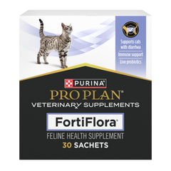 Purina Pro Plan FortiFlora Probiotics for Cats – Digestive & Gut Health Supplement for Diarrhea, 30 ct.