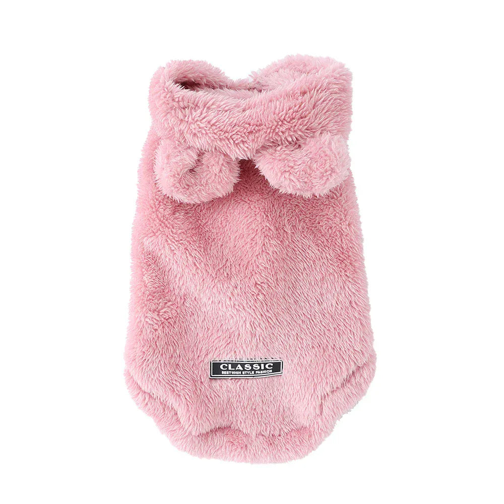 Rabbit Ears Cat Hoodie | Cute Winter Warm Pet Coat for Cats & Small Dogs | Soft Fleece Sphynx Outfit