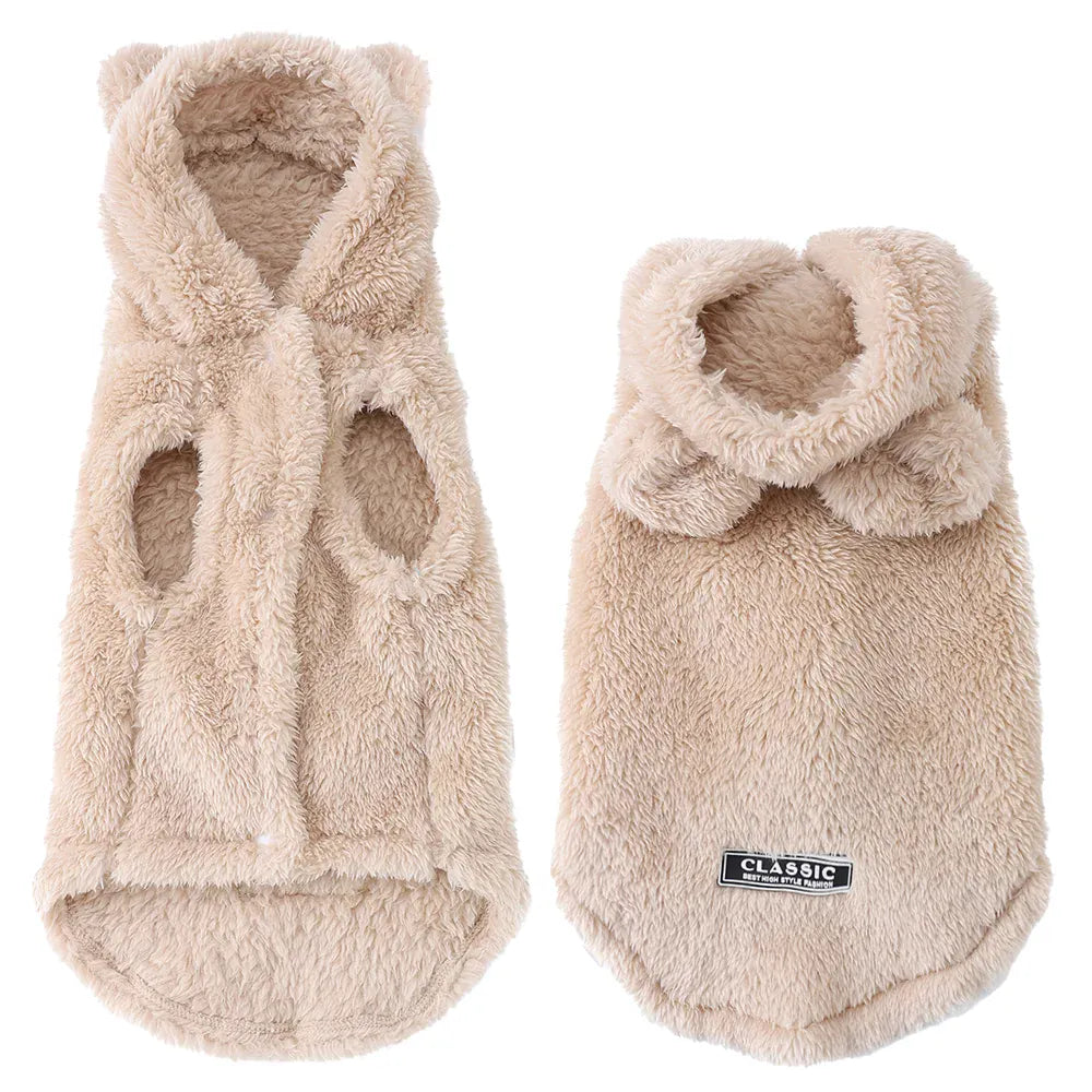 Rabbit Ears Cat Hoodie | Cute Winter Warm Pet Coat for Cats & Small Dogs | Soft Fleece Sphynx Outfit