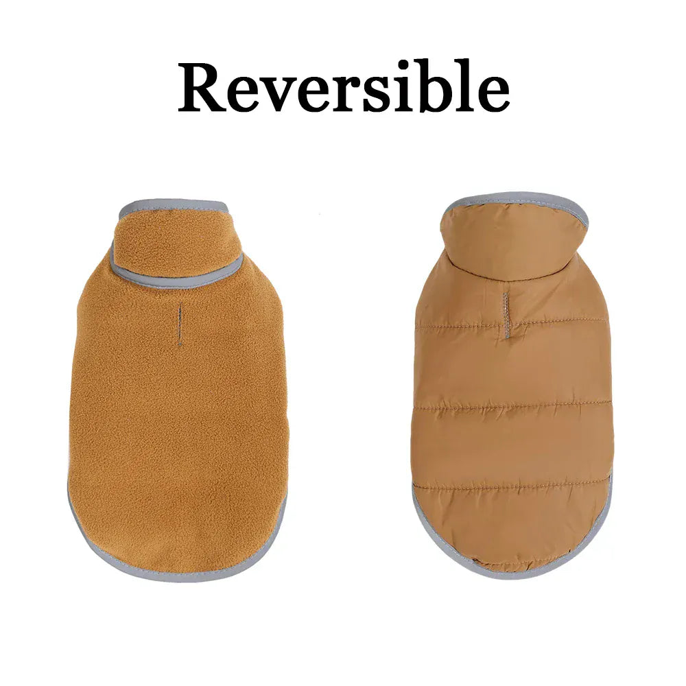 Reflective Pet Clothes | Reversible Kitten Jacket & Winter Fleece Coat | Warm Cat Costume for Small Cats & Sphynx