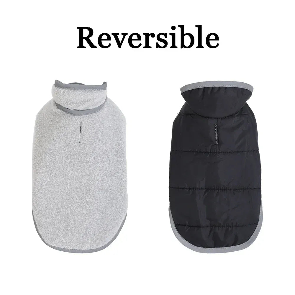 Reflective Pet Clothes | Reversible Kitten Jacket & Winter Fleece Coat | Warm Cat Costume for Small Cats & Sphynx