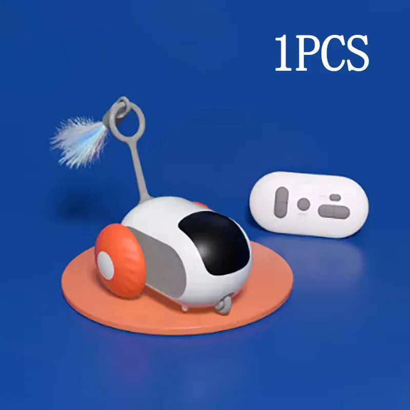Remote Control Cat Toy Car - Automatic Self-Driving Smart Toy with Obstacle Avoidance