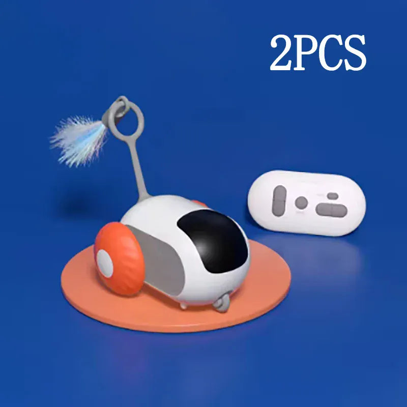 Remote Control Cat Toy Car - Automatic Self-Driving Smart Toy with Obstacle Avoidance