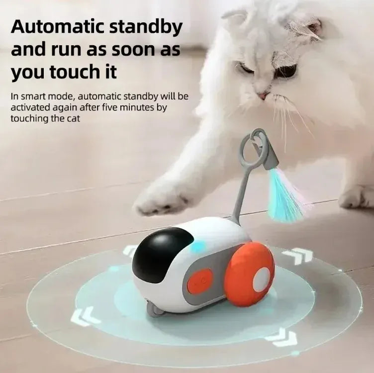 Remote Control Cat Toy Car - Automatic Self-Driving Smart Toy with Obstacle Avoidance