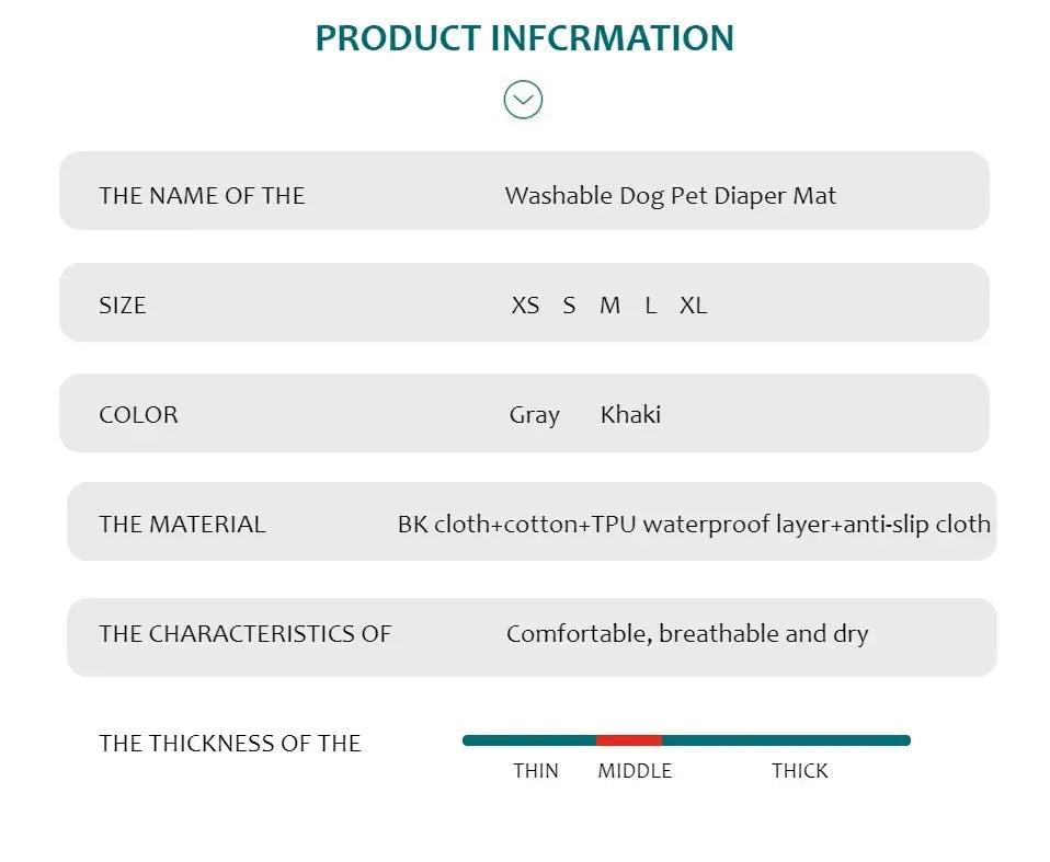 Reusable Dog Pee Pad - Washable Absorbent Puppy Training Mat Waterproof