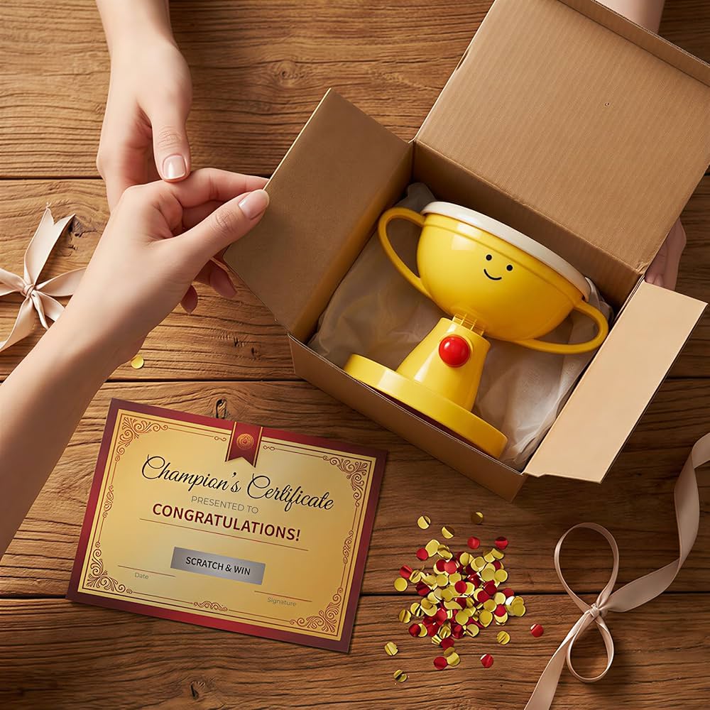 With this adorable trophy-shaped raised bowl, your fur baby no longer has to bend their neck while eating.
Stylish and functional — it’s a win-win