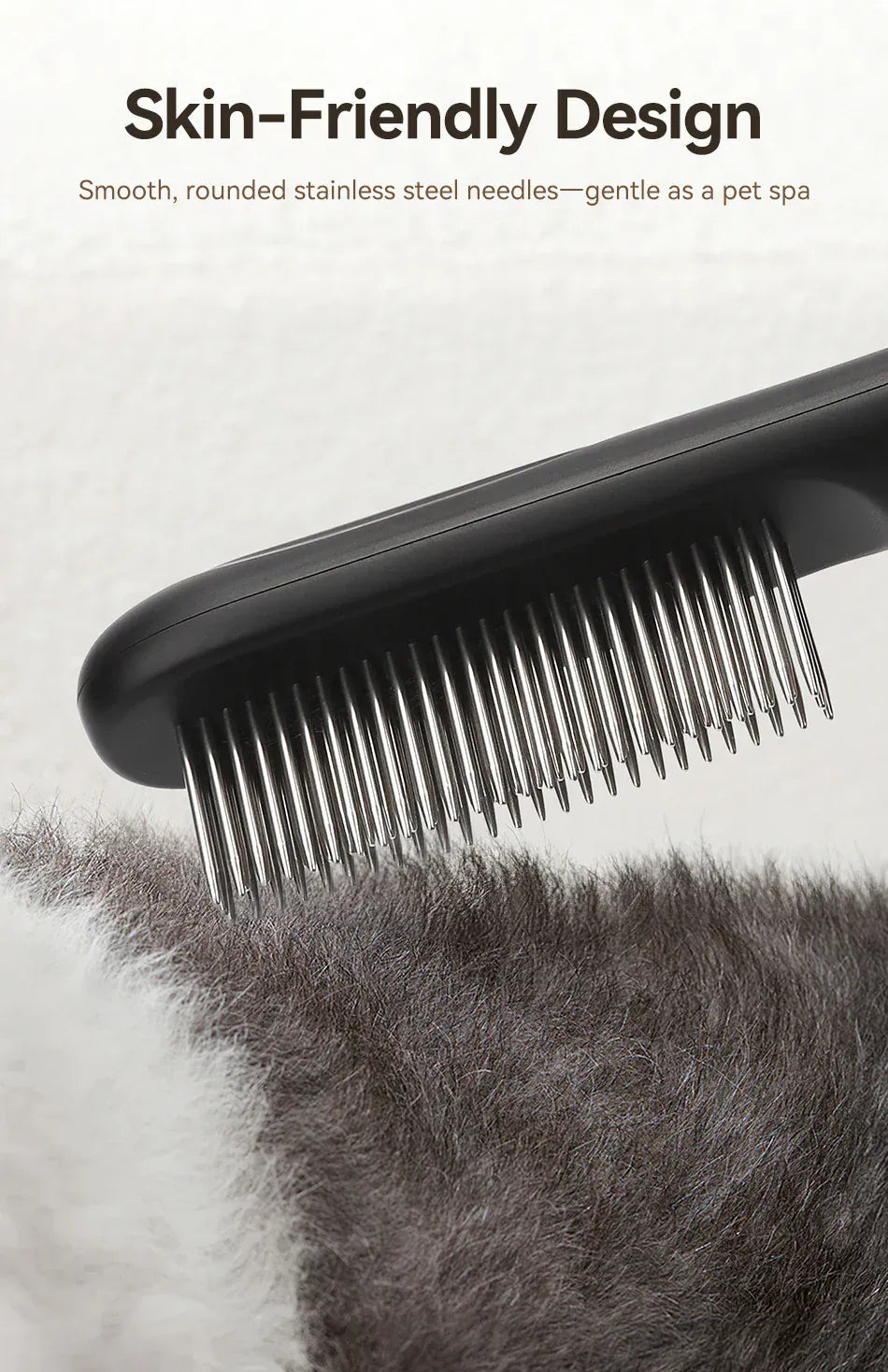 ROJECO Electric Flea Comb | Anti-Lice & Flea Removal Brush for Dogs & Cats | Multifunctional Hair Cleaner