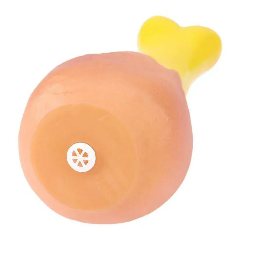 Rubber Chicken Dog Toy - Durable Squeaky Chew for Puppies & Aggressive Chewers