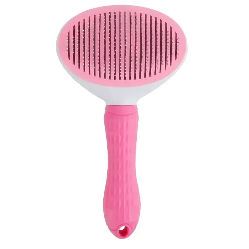 Self-Cleaning Dog Grooming Brush – Pet Massage Slicker Brush with Easy Hair Release Button