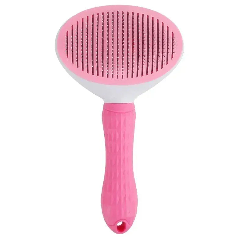 Self-Cleaning Dog Grooming Brush – Pet Massage Slicker Brush with Easy Hair Release Button