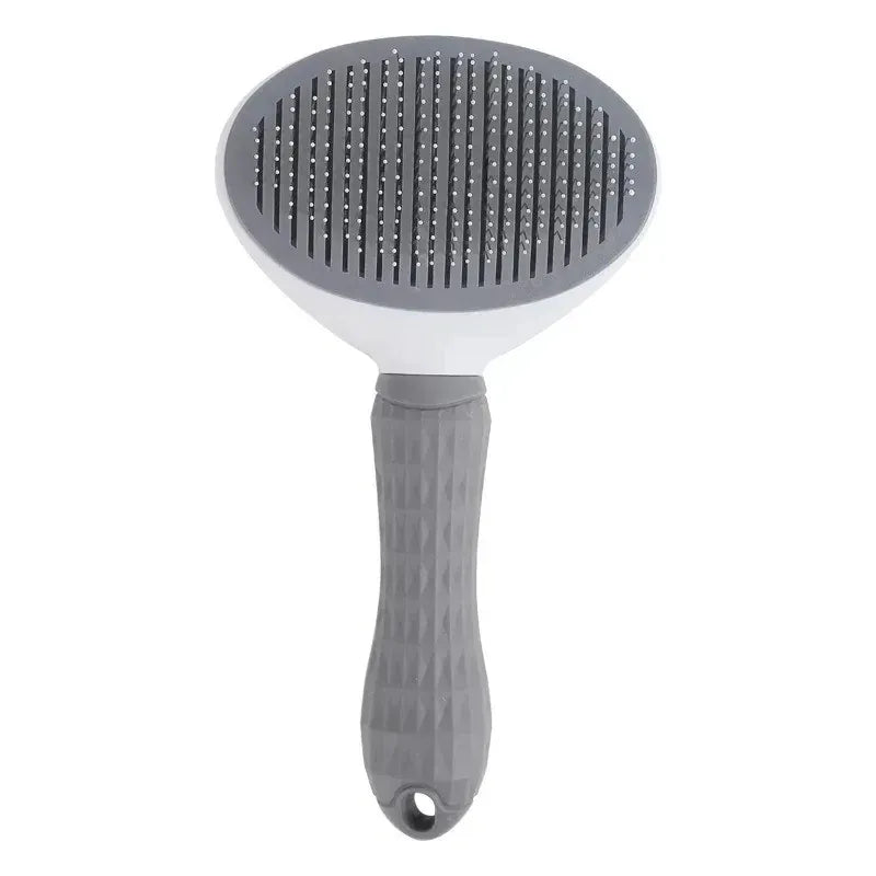 Self-Cleaning Dog Grooming Brush – Pet Massage Slicker Brush with Easy Hair Release Button