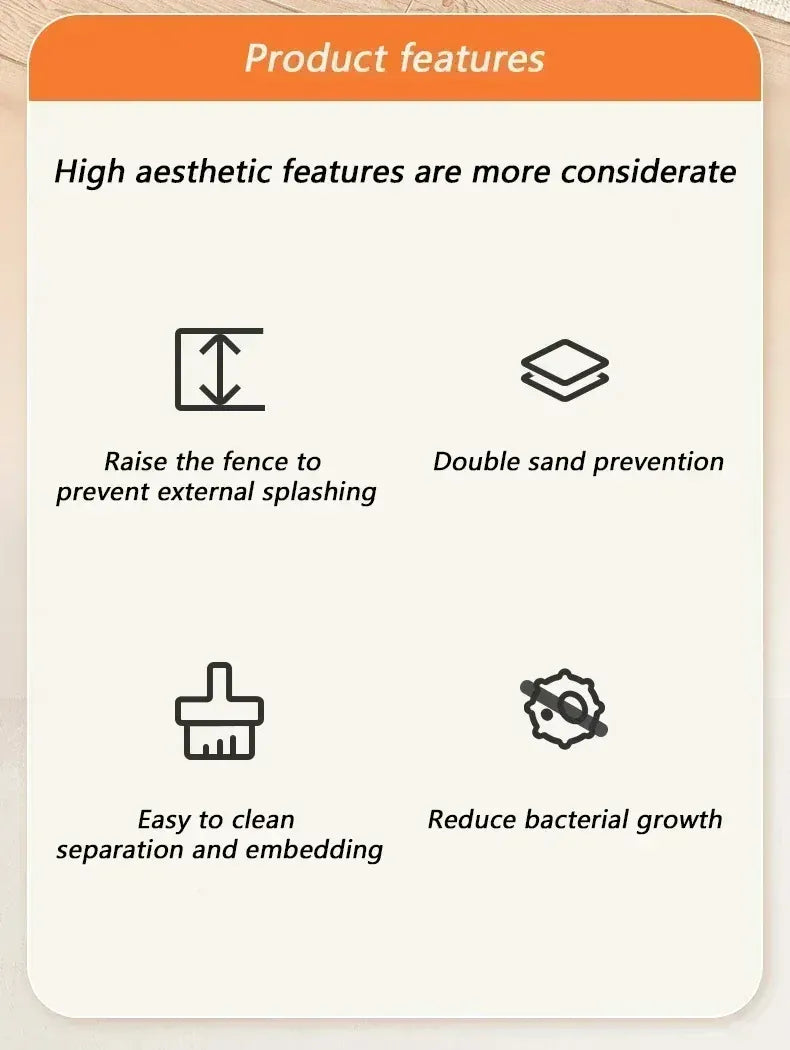 Semi-Enclosed Cat Litter Box - High Fence Design with Privacy Hood