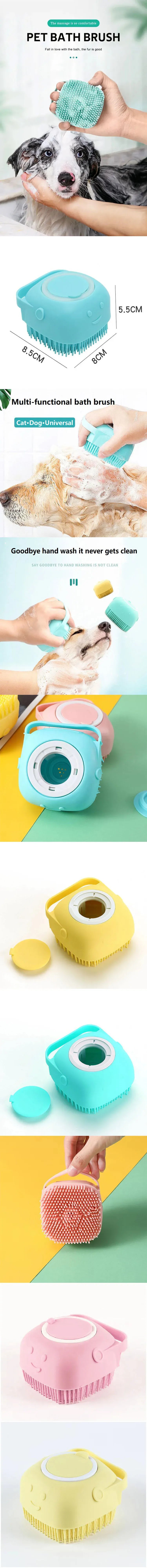 Silicone Pet Bathing Gloves - 2-in-1 Massage & Deshedding Mitts