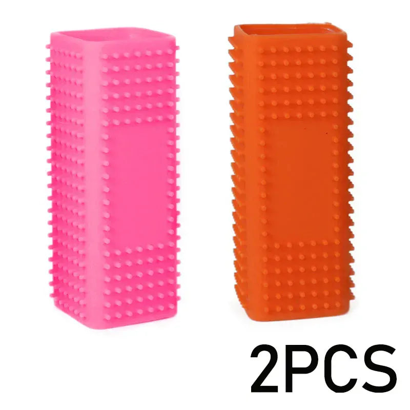 Silicone Pet Hair Brush – Hollow Rubber Cleaning Brush for Dogs, Cats & Car Upholstery