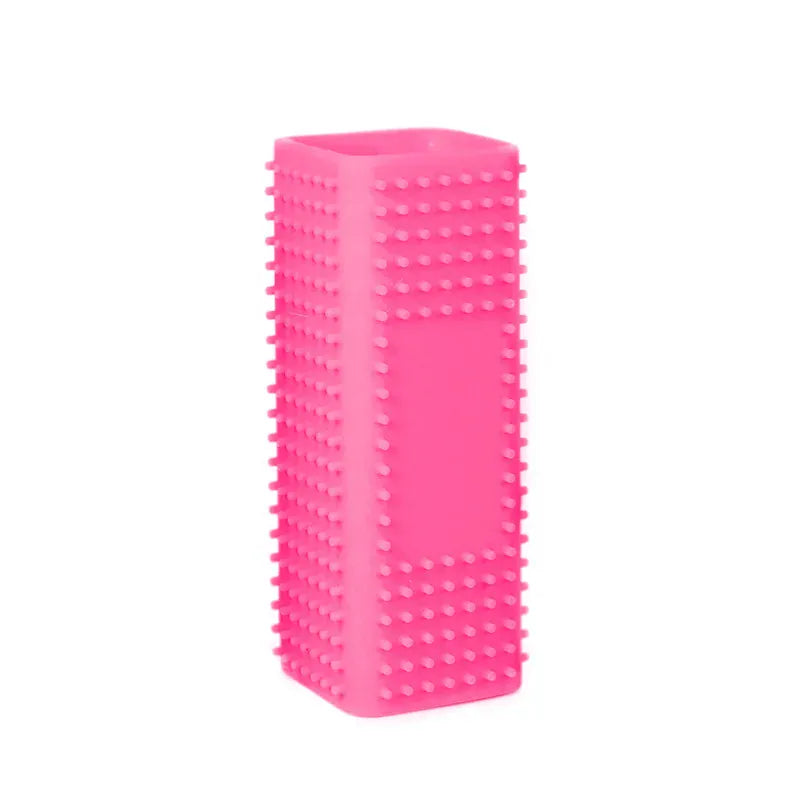 Silicone Pet Hair Brush – Hollow Rubber Cleaning Brush for Dogs, Cats & Car Upholstery