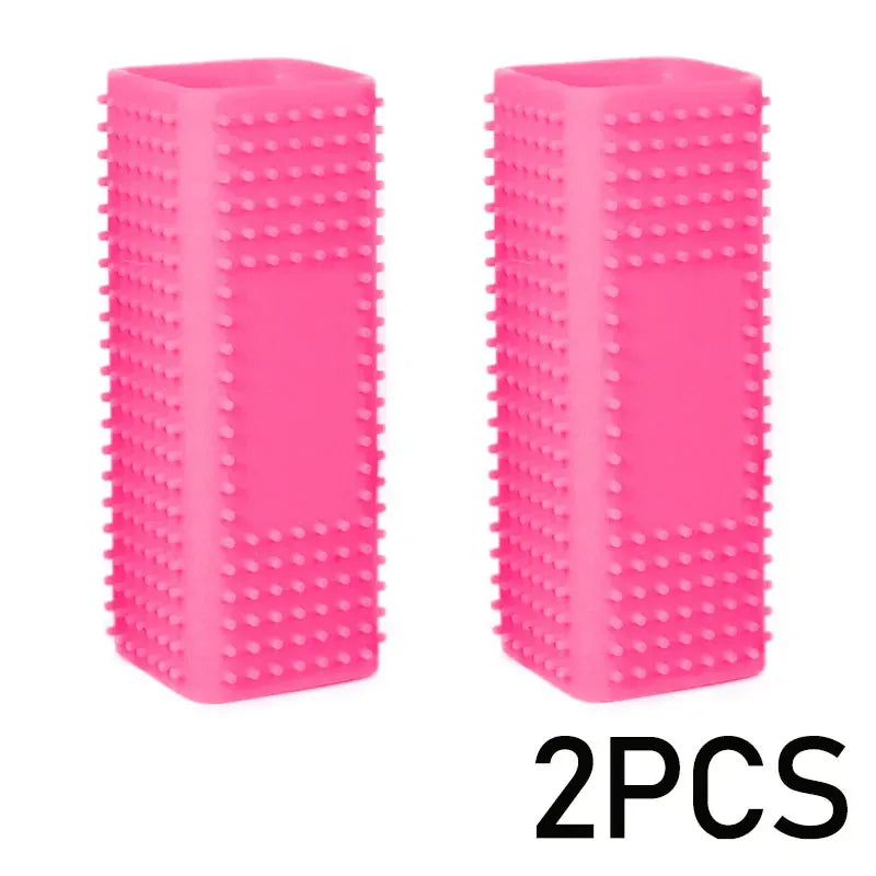 Silicone Pet Hair Brush – Hollow Rubber Cleaning Brush for Dogs, Cats & Car Upholstery