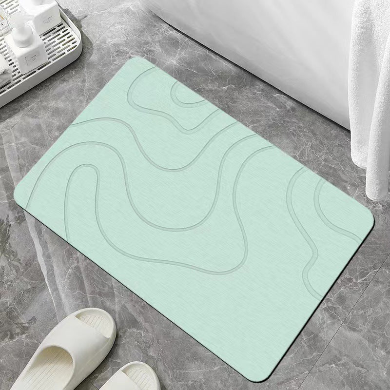 Bathroom line quick-drying mat