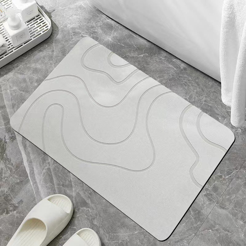 Bathroom line quick-drying mat