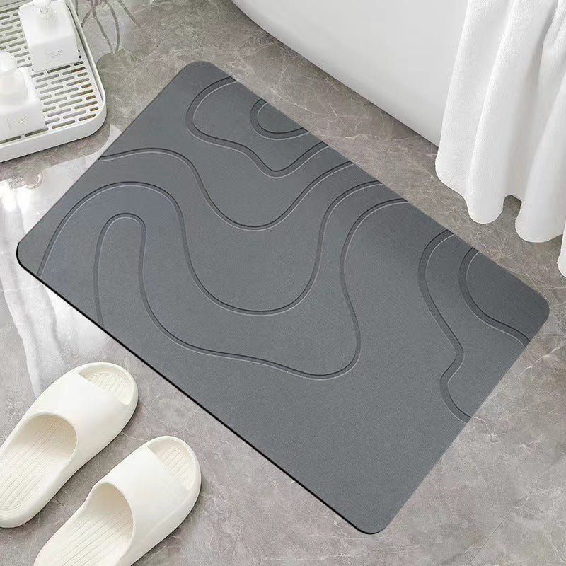 Bathroom line quick-drying mat