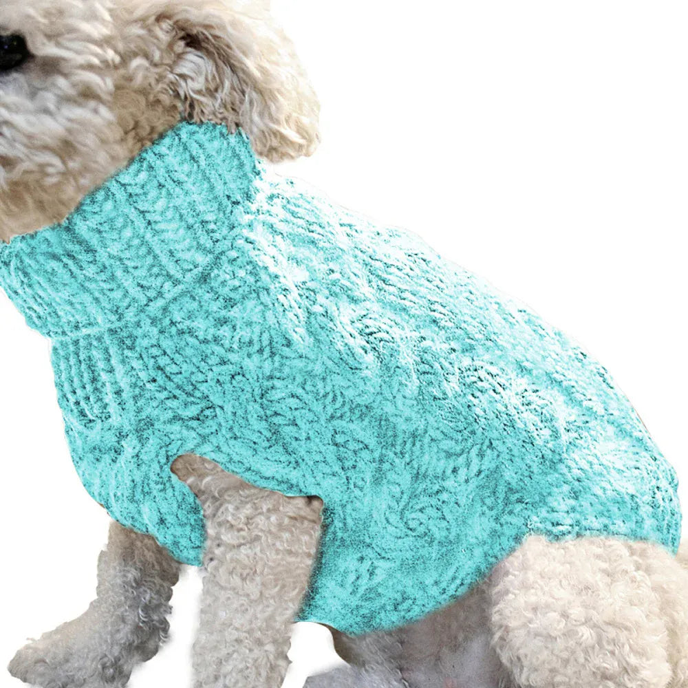 Small Dog Sweater | Autumn & Winter Knitted Pullover, Warm Solid Pet Clothes