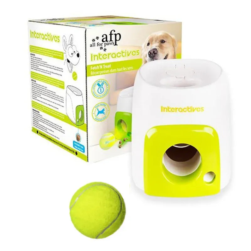 Smart Dog Tennis Ball Launcher – Automatic Ball Throwing & Treat Reward Machine | Interactive Pet Toy for Training, Exercise & Fun
