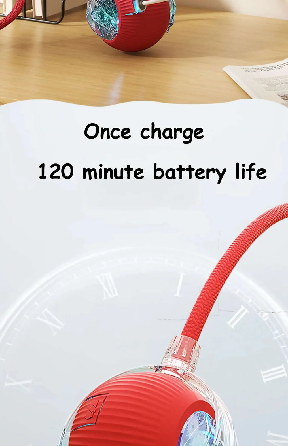 Smart Interactive Pet Ball - Automatic Rolling Rechargeable Toy for Dogs Cats