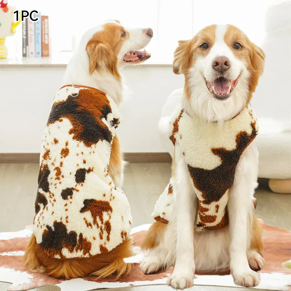 Soft Flannel Dog Pajamas Winter Warm Vest | Cozy Clothes for Small, Medium & Large Dogs (2.5–35kg)