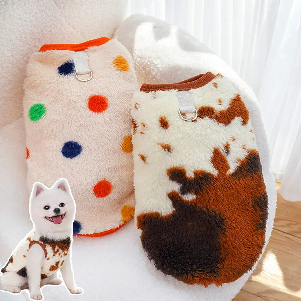 Soft Flannel Dog Pajamas Winter Warm Vest | Cozy Clothes for Small, Medium & Large Dogs (2.5–35kg)