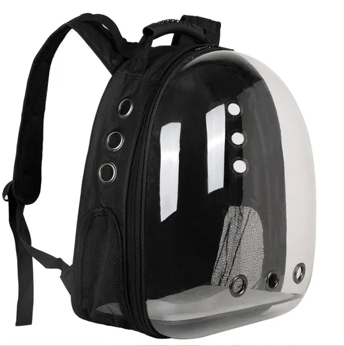 Space Capsule Pet Backpack - Transparent Cat Carrier Bag, Portable Breathable Pet Bubble Backpack for Small Dogs & Cats