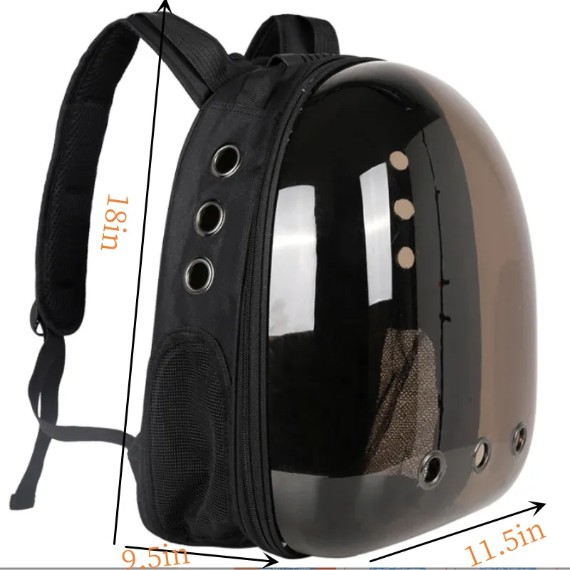 Space Capsule Pet Backpack - Transparent Cat Carrier Bag, Portable Breathable Pet Bubble Backpack for Small Dogs & Cats