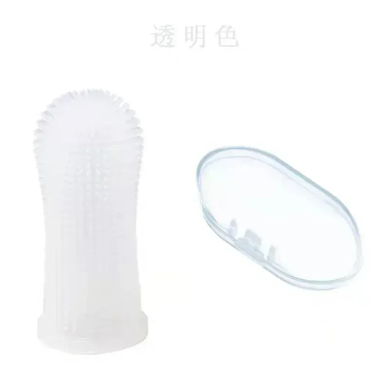 Super Soft Pet Finger Toothbrush | Dog & Cat Teeth Cleaning | Nontoxic Silicone Dental Care Tool