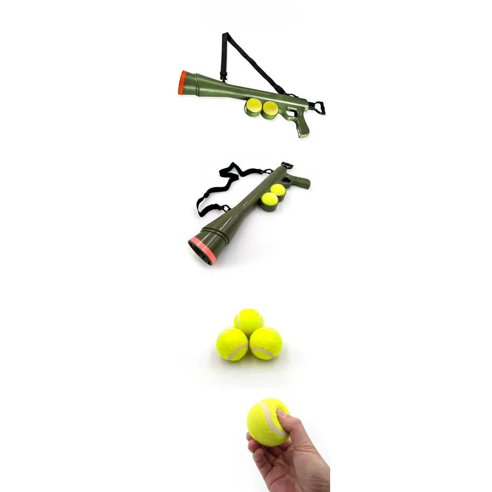 Tennis Ball Launcher for Dogs – Long Distance Throwing Toy for Outdoor Training & Exercise